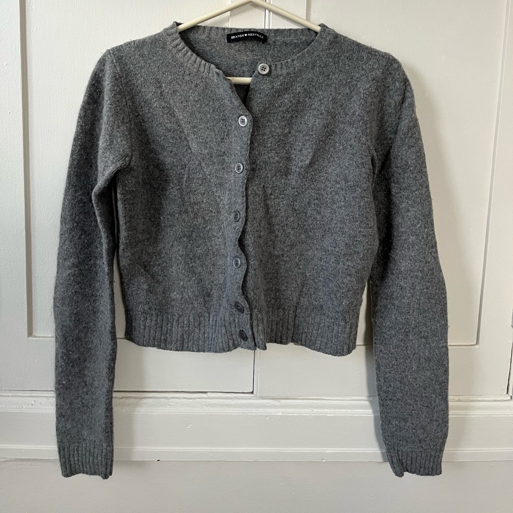 Brandy Melville Cropped Wool Cardigan